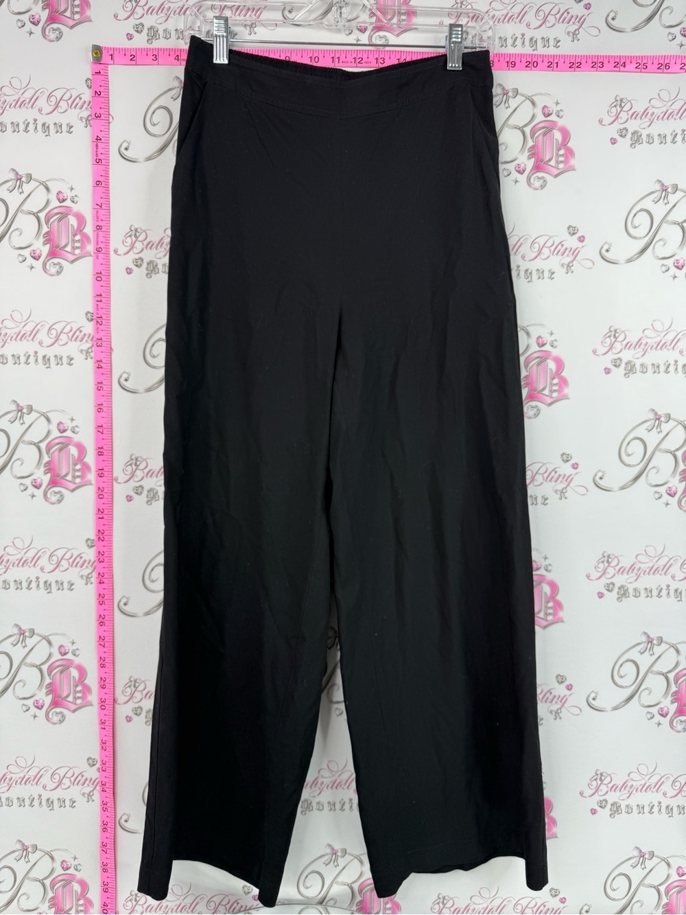 Part two pants Black Wide-Leg Pull-On Pants - Sleek Everyday Style